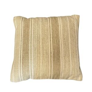Striped Tan Accent Pillow